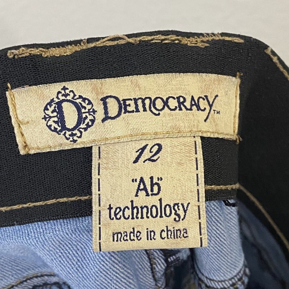 Democracy ab technology Jeans Size 12 Womens Medium Wash Denim - Picture 7 of 10